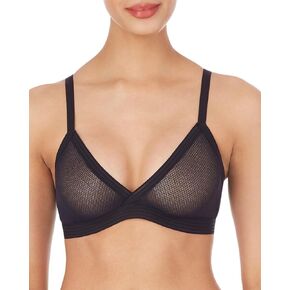 حمالة صدر مثلثة شفافة مخططة للسيدات من DKNY، DK7626، أسود، S