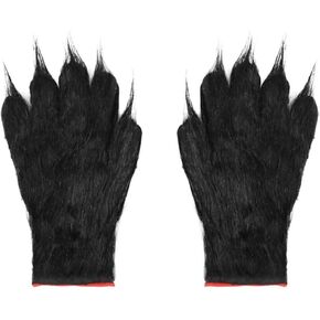XGOPTS Halloween Werewolf Gloves Scary Wolf Claws Gloves Animal Furry Latex Gloves Horror Witch Gloves Easter Costume Cosplay