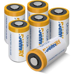 KBT CR123A 3V Lithium Battery 12 Pack, High Power 1500mAh, Photo Camera Lithium Battery, 10 Years Shelf Life Long-Lasting for Home Safety Security Devices, High-Intensity Flashlights, Home Automation