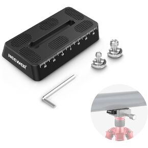 NEEWER 9"/230mm Rail Bar Vixen Style Dovetail Plate, Metal Mounting Plate Saddle with M6 1/4" 3/8" Camera Screw for Telescope Mount Adapter OTA Equatorial Tripod Sky Astrophotography, QR003