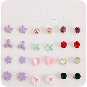 2/3 Pairs Hypoallergenic Imitation Pearl Earrings Classic Faux Round Ball Pearls Ear Studs Mixed Sizes Stud Earrings mfor Women Girls Teens Jewelry