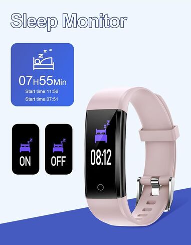 GRV Fitness Tracker Non Bluetooth Fitness Watch No App No Phone Required Waterproof Pedometer Watch with Steps Calories Counter Sleep Tracker for Men Women Parents (Black) in Saudi Arabia
