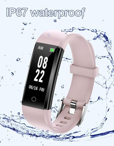 GRV Fitness Tracker Non Bluetooth Fitness Watch No App No Phone Required Waterproof Pedometer Watch with Steps Calories Counter Sleep Tracker for Men Women Parents (Black) in Saudi Arabia