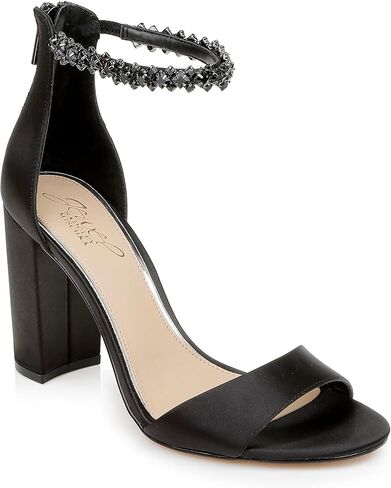 Jewel Badgley Mischka Louise Peep-Toe Block Heel in Kuwait