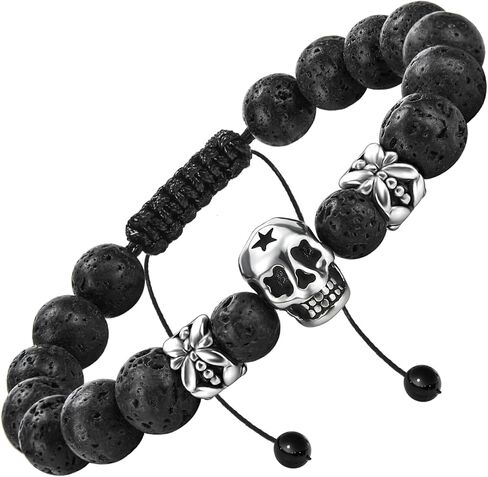 Lava Rock Bracelets for Men, Lava Rock 10mm Handmade Bead Bracelet Men Healing Protection Essential Oil Mens Bracelet Gift Bring Luck and Prosperity and Happiness in Saudi Arabia