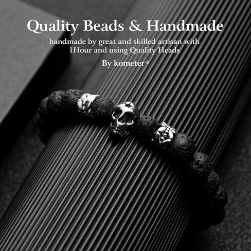 Lava Rock Bracelets for Men, Lava Rock 10mm Handmade Bead Bracelet Men Healing Protection Essential Oil Mens Bracelet Gift Bring Luck and Prosperity and Happiness in Saudi Arabia