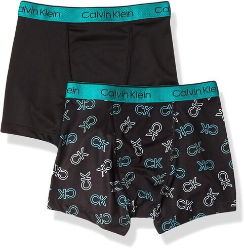 Calvin Klein Boys' Performance Boxer Brief Underwear, 2 Pack in Saudi Arabia