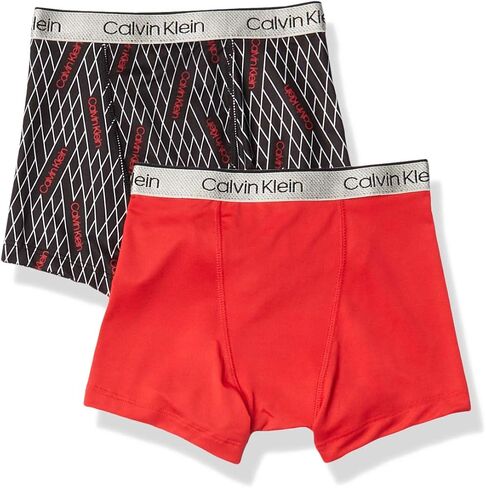Calvin Klein Boys' Performance Boxer Brief Underwear, 2 Pack in Saudi Arabia