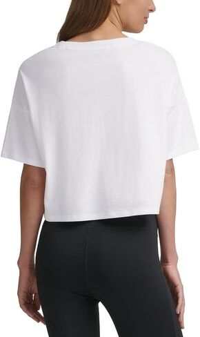 Calvin Klein Performance Women's Sliced Logo Cropped T-Shirt in Saudi Arabia