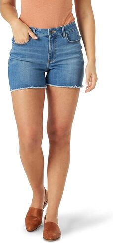 Wrangler Women's 4" Fray Jean Short in Kuwait