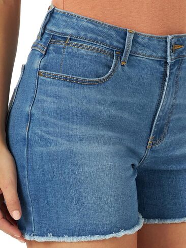 Wrangler Women's 4" Fray Jean Short in Kuwait