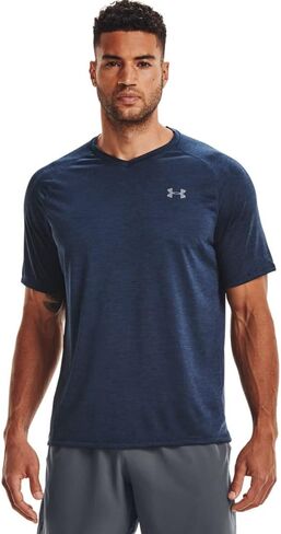 Under Armour Men's Tall Size Tech 2.0 V-Neck Short-Sleeve T-Shirt, (402) Team Royal / / Black, X-Large Tall in Saudi Arabia