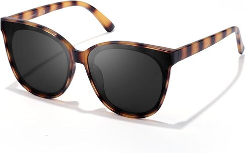 نظارات شمسية LVIOE Cat Eyes للنساء، نظارات كلاسيكية مستقطبة كبيرة الحجم لقيادة الصيد - حماية 100% من الأشعة فوق البنفسجية in Kuwait