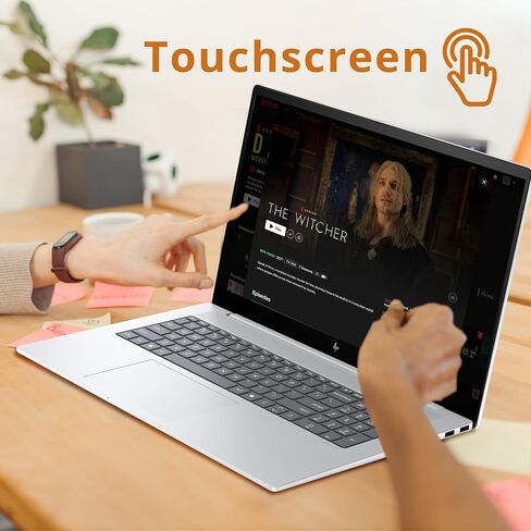 HP Envy 17.3" FHD Touchscreen Laptop, Intel Ultra 7 155H Processor, 16GB RAM, 1.28TB Storage(1TB SSD+288GB Docking Station Set), Intel Arc Graphics, Numeric Keypad, Windows 11 Pro, Glacier Silver in Saudi Arabia