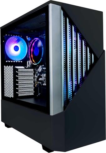 Periphio Reaper Prebuilt Gaming PC - AMD Ryzen 5 5600G 4.4GHz, Radeon Vega 7 iGPU, 16GB DDR4 3200MHz Gaming RAM, 1TB NVMe, Wi-Fi + Bluetooth, Windows 11 Gaming Computer in Saudi Arabia