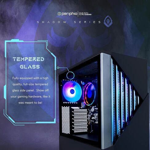 Periphio Reaper Prebuilt Gaming PC - AMD Ryzen 5 5600G 4.4GHz, Radeon Vega 7 iGPU, 16GB DDR4 3200MHz Gaming RAM, 1TB NVMe, Wi-Fi + Bluetooth, Windows 11 Gaming Computer in Saudi Arabia