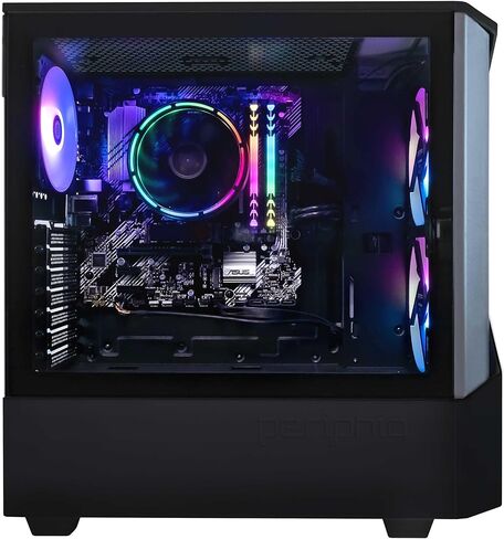 Periphio Reaper Prebuilt Gaming PC - AMD Ryzen 5 5600G 4.4GHz, Radeon Vega 7 iGPU, 16GB DDR4 3200MHz Gaming RAM, 1TB NVMe, Wi-Fi + Bluetooth, Windows 11 Gaming Computer in Saudi Arabia