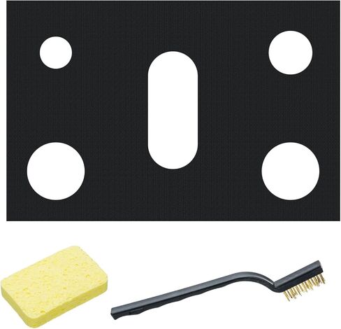 أغطية علوية لموقد الغاز بسمك 0.4 مم لشعلات الغاز لموقد غاز سامسونج، واقي موقد قابل للغسل وقابل للقطع وقابل لإعادة الاستخدام، وبطانات موقد غاز مقاومة للحرارة in Kuwait