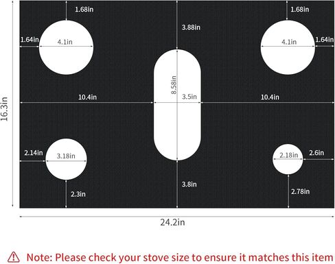 أغطية علوية لموقد الغاز بسمك 0.4 مم لشعلات الغاز لموقد غاز سامسونج، واقي موقد قابل للغسل وقابل للقطع وقابل لإعادة الاستخدام، وبطانات موقد غاز مقاومة للحرارة in Kuwait