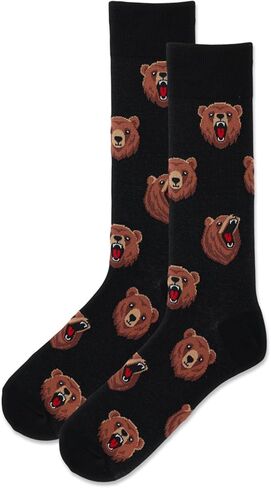 Hot Sox Men's Fun Animal Series Crew Socks-1 Pair Pack-Cool & Funny Novelty Gifts in Kuwait