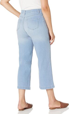 Gloria Vanderbilt Women's Petite Amanda Wide Leg Crop Length Jean in Saudi Arabia