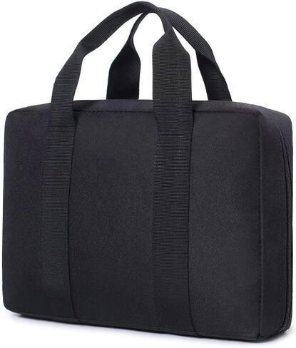 Tactical Pistol Gun Case,Padded Handgun Firearm Case Double Shooting Gun Range Duffle Bag for Outdoor Hunting Shooting Range Bag in Saudi Arabia