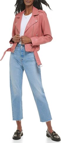 Levi's Women's Belted Faux Leather Moto Jacket (Regular & Plus Size) in Saudi Arabia