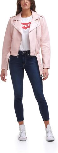 Levi's Women's Belted Faux Leather Moto Jacket (Regular & Plus Size) in Saudi Arabia
