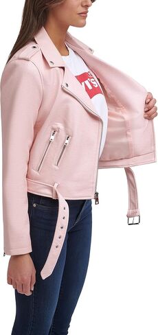 Levi's Women's Belted Faux Leather Moto Jacket (Regular & Plus Size) in Saudi Arabia