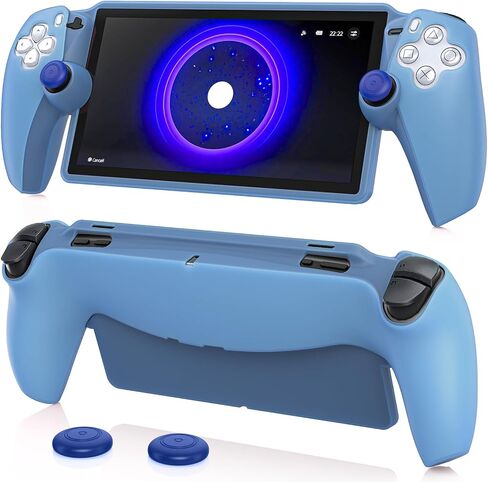 FYOUNG Protective Case for Playstation Portal, Silicone Soft Grip Cover Case Protector with Full Protection and Non-Slip Thumb Grips Accessories Kit for Playstation Remote Player-White in Saudi Arabia