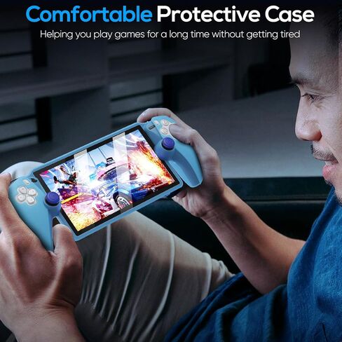 FYOUNG Protective Case for Playstation Portal, Silicone Soft Grip Cover Case Protector with Full Protection and Non-Slip Thumb Grips Accessories Kit for Playstation Remote Player-White in Saudi Arabia