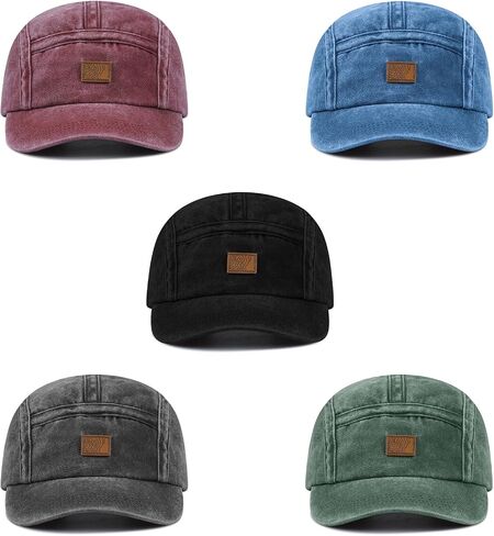 Croogo 5 Panel Baseball Cap Vintage Low Profile Dad Hats Unstructured Summer Sports Caps Hip Hop Urban Trucker Hat Fitted Hat in Kuwait