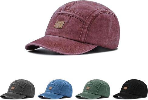 Croogo 5 Panel Baseball Cap Vintage Low Profile Dad Hats Unstructured Summer Sports Caps Hip Hop Urban Trucker Hat Fitted Hat in Kuwait