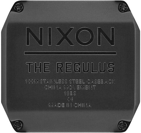 NIXON Regulus A1180-100m Water Resistant Men's Digital Sport Watch (46mm Watch Face, 29mm-24mm Pu/Rubber/Silicone Band) in Saudi Arabia