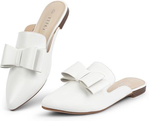 MUSSHOE Mules for Women Flats Comfortable Pointed Toe Slip on Women Mules Flats in Kuwait