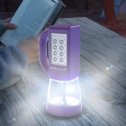 مجموعة مصابيح LED من Wakeman - مصباح محمول 3 في 1 خفيف الوزن مع ضوء لوحة جانبية للتخييم والمشي لمسافات طويلة وحالات الطوارئ في الهواء الطلق (برتقالي) in Kuwait