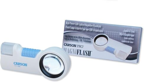 Carson PRO Series MagniFlash High Powered Aspheric Lens LED Lighted Magnifiers and Flashlights - Available in 5X, 7X, 9X, 11x Magnifications in Saudi Arabia