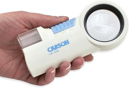 Carson PRO Series MagniFlash High Powered Aspheric Lens LED Lighted Magnifiers and Flashlights - Available in 5X, 7X, 9X, 11x Magnifications in Saudi Arabia