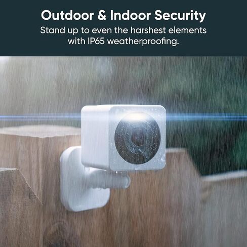 WYZE Cam OG Indoor/Outdoor 1080p Wi-Fi Smart Home Security Camera with Color Night Vision, Built-in Spotlight, Motion Detection, 2-Way Audio, Compatible with Alexa & Google Assistant, Black in Saudi Arabia