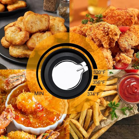 Electric Deep Fryer, 1.5 Liters/1.6 Qt. Oil Capacity, Small Deep Fryer with Basket for Home Use, Cool Touch Sides Easy to Clean, Nonstick Basket in Saudi Arabia