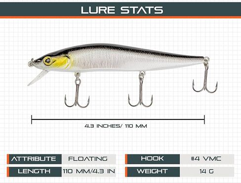 Jerkbaits لصيد سمك السلمون المرقط في المياه العذبة والمياه المالحة in Kuwait
