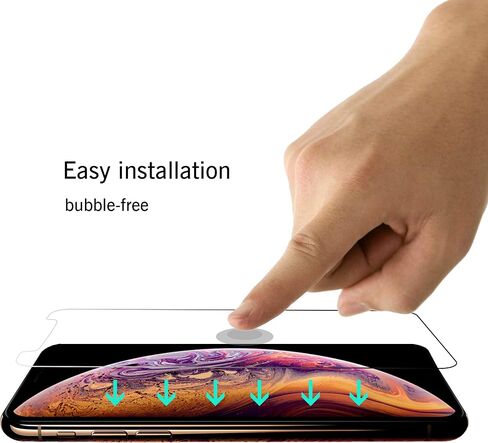 Ailun Privacy Screen Protector for iPhone 11 Pro Max/iPhone Xs Max [6.5 Inch] 2Pack Anti Spy Private Case Friendly Tempered Glass [Black] in Saudi Arabia