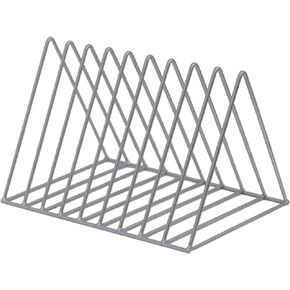 Skywin Record Vinyl Storage Rack Triangle - حزمة واحدة، حامل سجل الفينيل يحمل ما يصل إلى 60 ألبومًا - رف الفينيل الموفر للمساحة يتيح لك الحصول على الألبومات بسهولة (أسود)