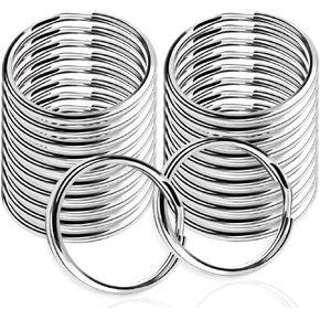 Teenitor 20pcs Key Rings Key Ring, Key Chian RingsSplit Key Ring, Key ring for Car, Key, Home 1inch Key ring for Keychains