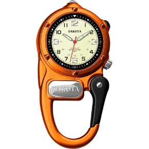 Dakota Watch Microlight, Clip Watch, Flashlight and Watch, Outdoor Gifts for Men, Use for Field and Work Watch, Tactical Watch with LED Flashlight with or Without Dial Protector