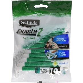 Schick Exacta2 Sensitive Disposable Razor 20p (10 Count x 2Pack)