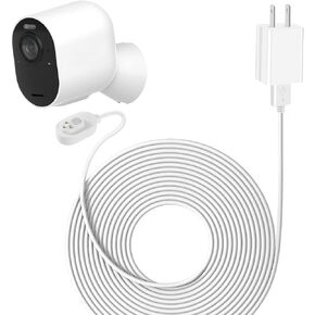 2Pack Arlo Camera Charger Outdoor&Indoor, Power Cord for Arlo Pro 3/Pro 4/Pro 5S 2K, Arlo Ultra/Ultra 2, Arlo Go 2 16ft/5m Weatherproof Outdoor Charging Cable with Quick Charge Adapter