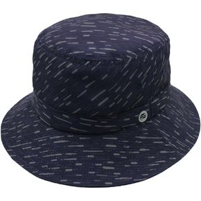 Fits Y'all Microfiber Packable Rain Pattern Bucket Hat: Stain & Water Repellent, Quick Dry, for All Genders