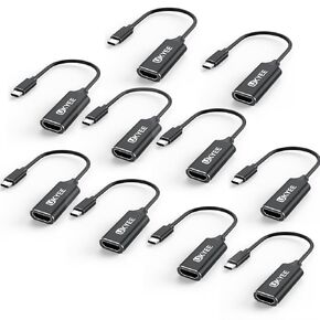 USB C to HDMI Adapter 10-Pack,USBC to HDMI Converter Compatible [Thunderbolt 3 Compatible] for MacBook Pro iMac, iPad Pro, Galaxy S20 S10, Surface and More -Grey…