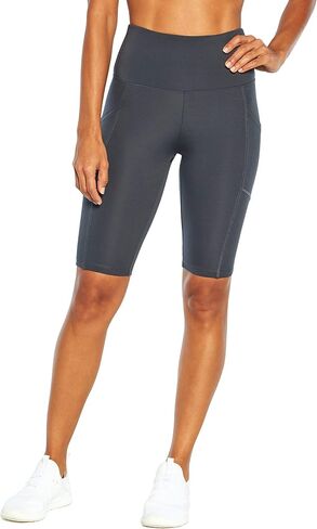 Bally Total Fitness Women's Standard Fiona Pocket Tummy Control 11" Bermuda Short, Black, Medium in Saudi Arabia